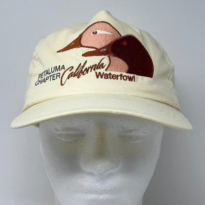 Vintage 90s  Hat Baseball Cap Duck Hunting Petaluma Yellow