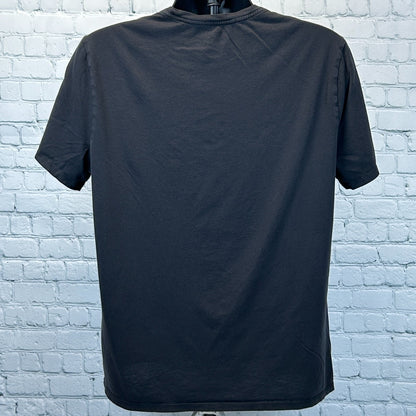 Vince Pima Cotton T Shirt Black Crew Neck Short Sleeve MX5209034 Mens L Large