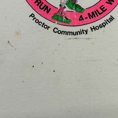 Vintage Scrub Shirt Scramble T Shirt Mens M Medium White Apple Computer Peoria