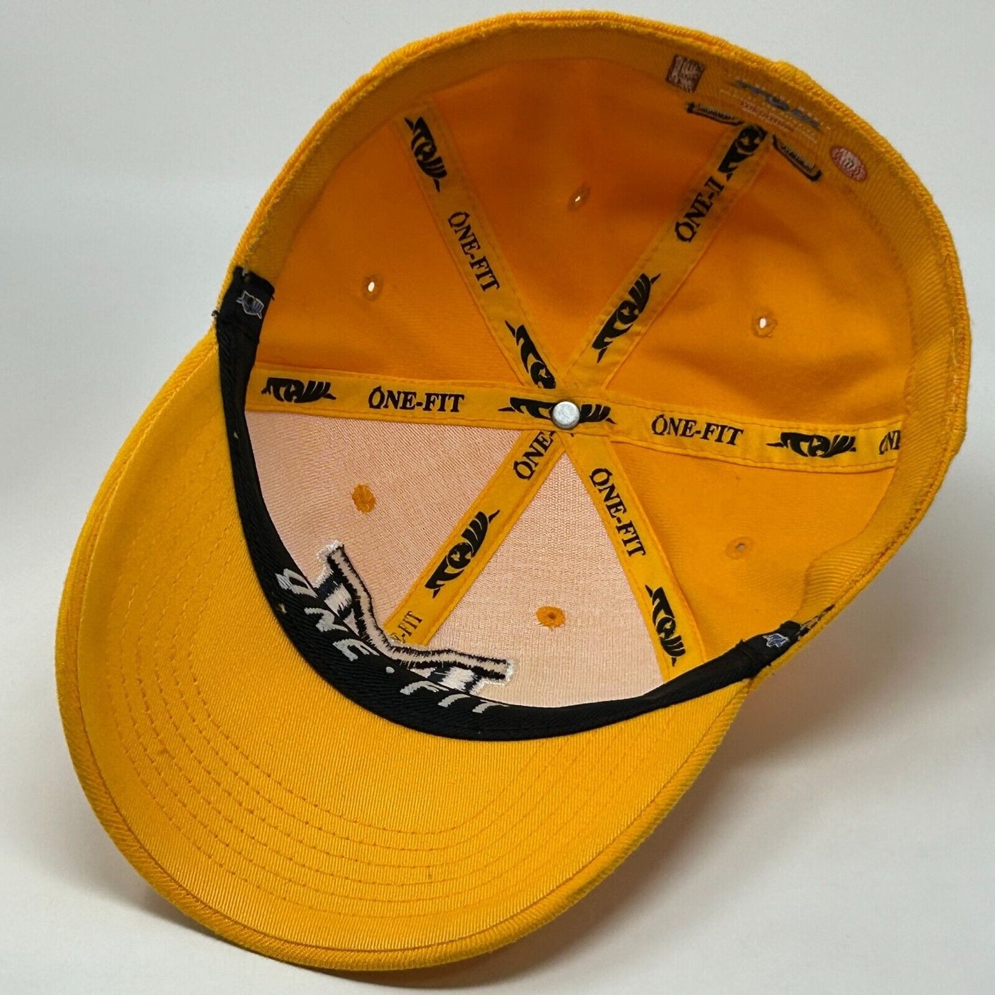 Michigan Wolverines Baseball Hat Cap Yellow University NCAA Flex One Fit S/M