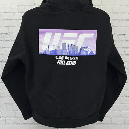 UFC x Full Send Las Vegas Skyline Black Hoodie Sweatshirt Nelk Boys XL X-Large