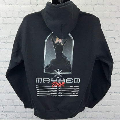 SAYMYNAME Mayhem Tour Hoodie Hooded Sweatshirt Hard Trap DJ EDM Black L Large