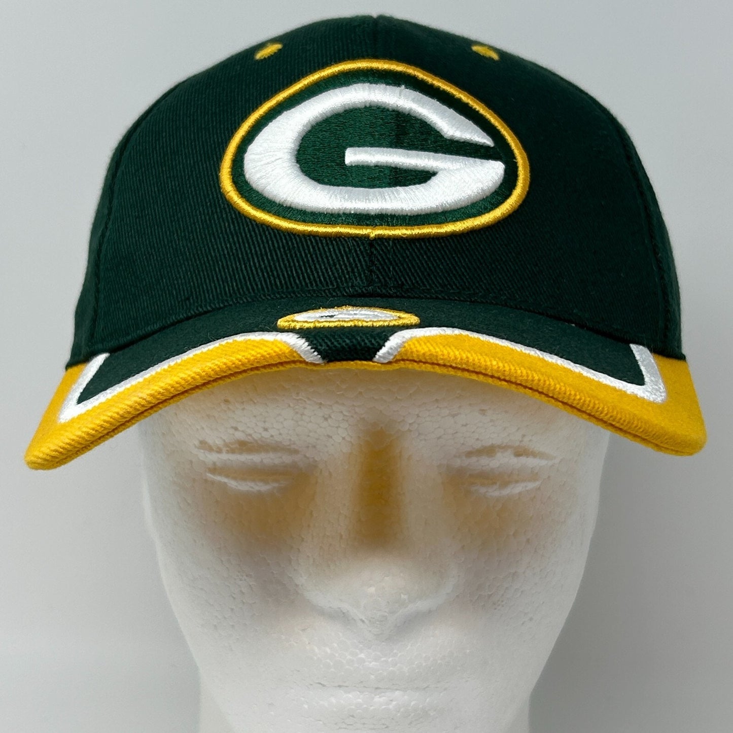 Green Bay Packers Hat Cap NFL Football 6 Panel Strapback Green