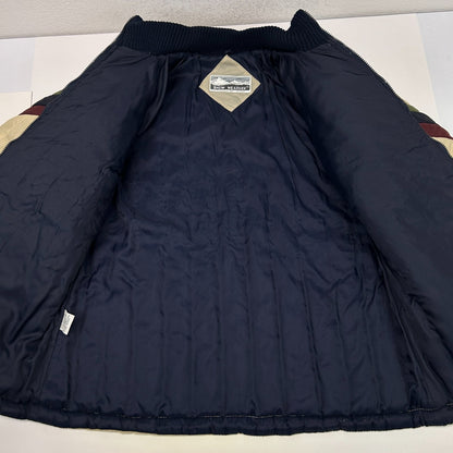 Vintage 80s Snow Weather Puffer Ski Jacket Skier Skiing Beige Womens 20 1/2