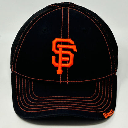 Gorra de béisbol para niños de los San Francisco Giants, New Era, negra, flexible, ajustada, para niños y jóvenes