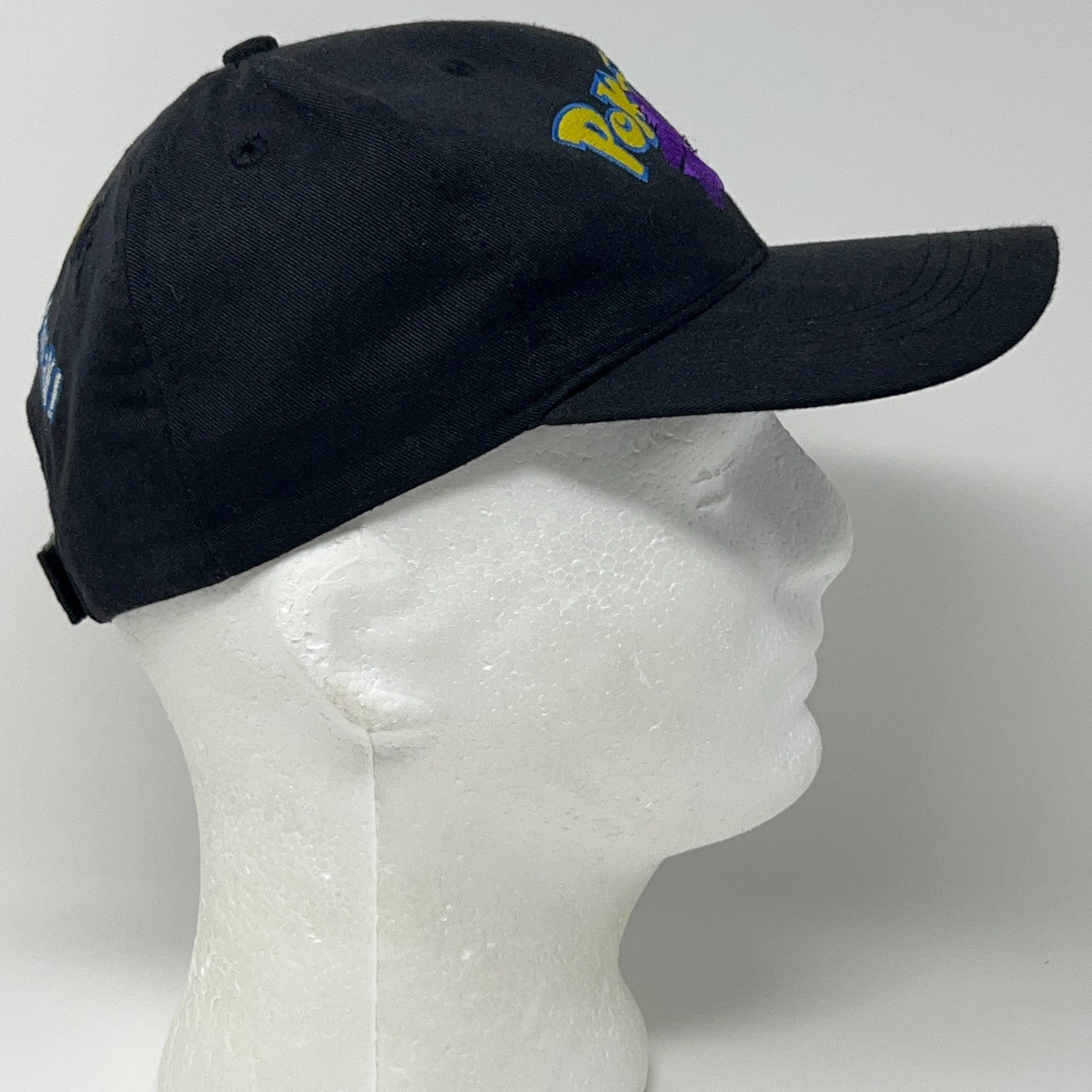 Vintage Pokemon Gengar Pikachu Nintendo Black Strapback Baseball Hat Cap Anime