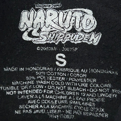 Naruto Shippuden Sasuke Hoodie S Small Black Red Anime Manga Hooded Sweatshirt