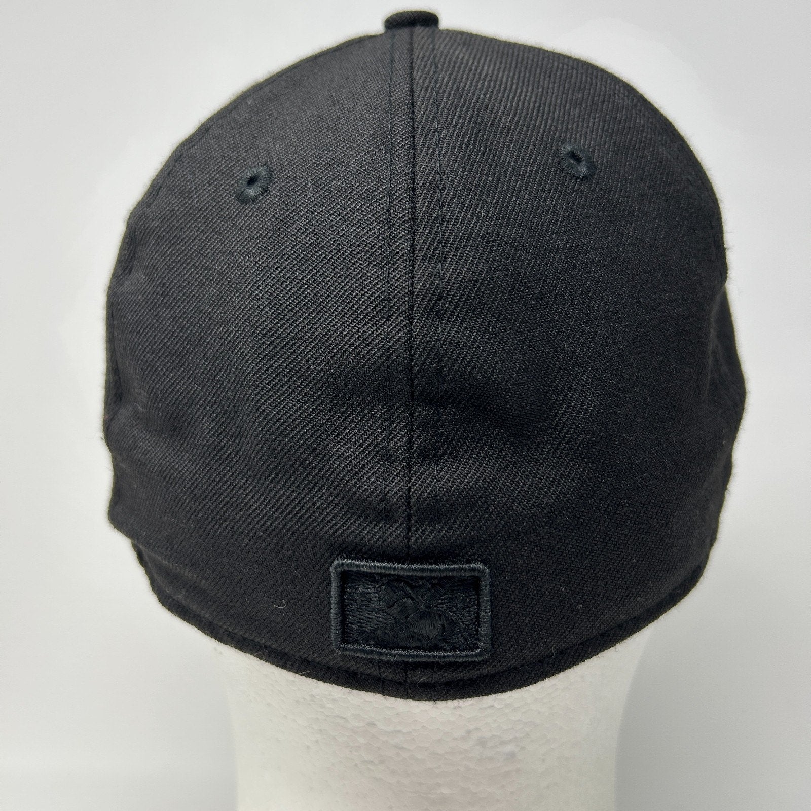 Las Vegas Aviators Hat Baseball Cap MiLB New Era Wool Black On Black Fitted 7 - Neon Vintage