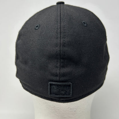 Las Vegas Aviators Hat Baseball Cap MiLB New Era Wool Black On Black Fitted 7 - Neon Vintage