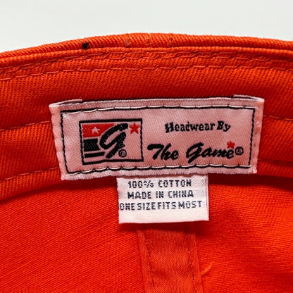 Auburn University AU Tigers Dad Hat Baseball Cap The Game 3 Bar Strapback Orange - Neon Vintage