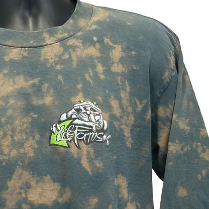 Fly Fishing Vintage 90s T Shirt Large Fisherman Funny Lifeforms USA Mens Green