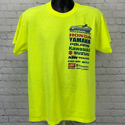 Coyne Powersports T Shirt L Large Yellow California OHV ATV UTV Off Roading Tee