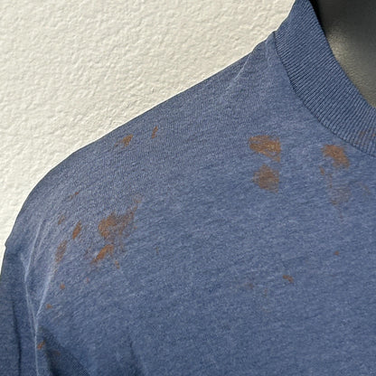 Vintage DCFD Washington DC Fire Department T Shirt Mens M Medium Blue 80s Tee