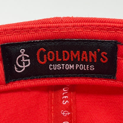 JG Goldmans Custom Poles Dad Hat Baseball Cap Fishing Colorado Strapback Orange
