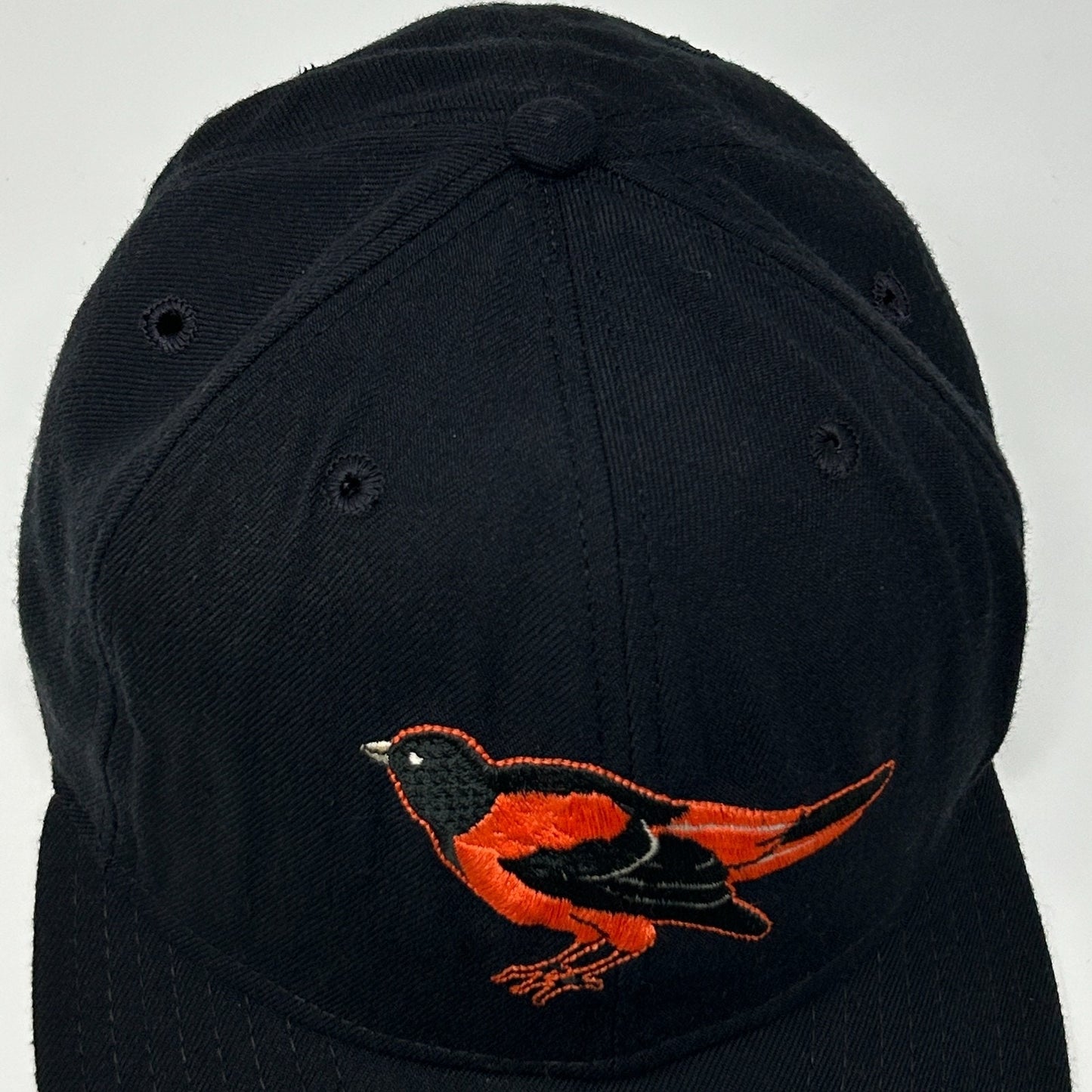 Vintage 90s Baltimore Orioles Hat Baseball Cap New Era USA Black Fitted 7 1/4