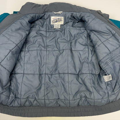 Vintage 80s 90s Profile Ski Jacket Coat Gray Skiing Skier Snowboarding L Large