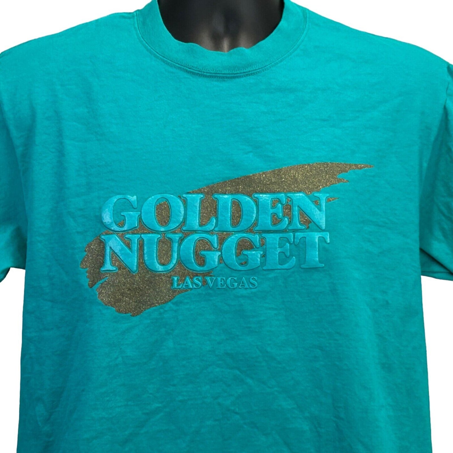 Golden Nugget Las Vegas Vintage 90s T Shirt Gambling Casino Made In USA Medium