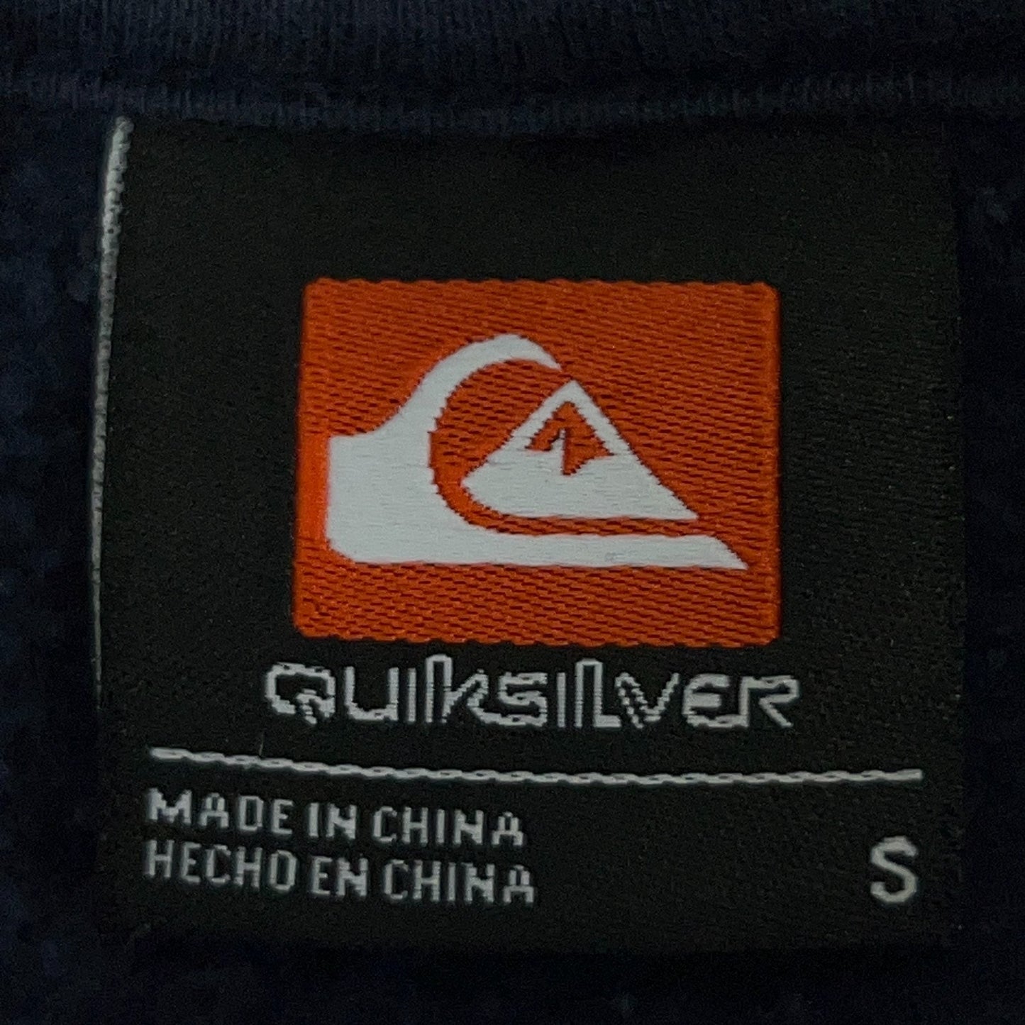 Quiksilver Hoodie S Small Blue Surfer Surfing Surfboarding Hooded Sweatshirt