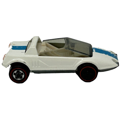 Coche de juguete Hot Wheels Jack Rabbit Special Redline fundido a presión con interior blanco, estilo vintage, años 70