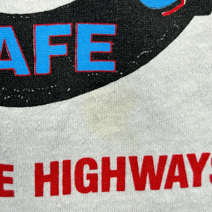 Vintage Road Kill Cafe T Shirt Mens X-Large White Funny Humor Single Stitch 90s