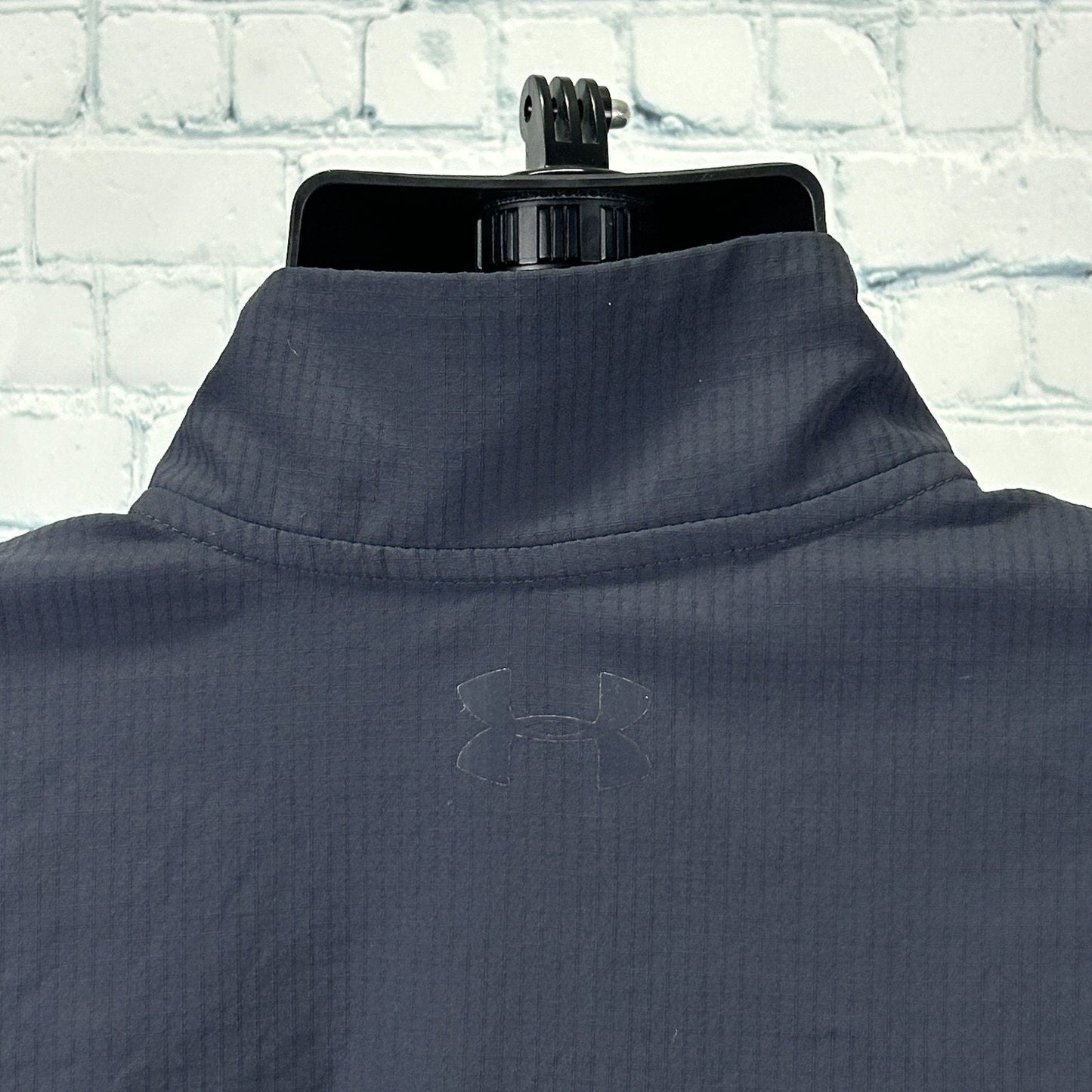 Under Armour Tactical Combat 1/4 Quarter Zip Shirt Blue Loose 1351792 M Medium