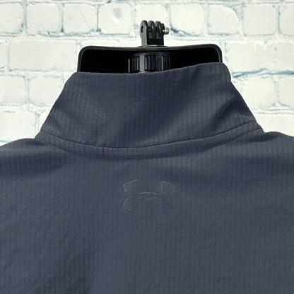 Under Armour Tactical Combat 1/4 Quarter Zip Shirt Blue Loose 1351792 M Medium