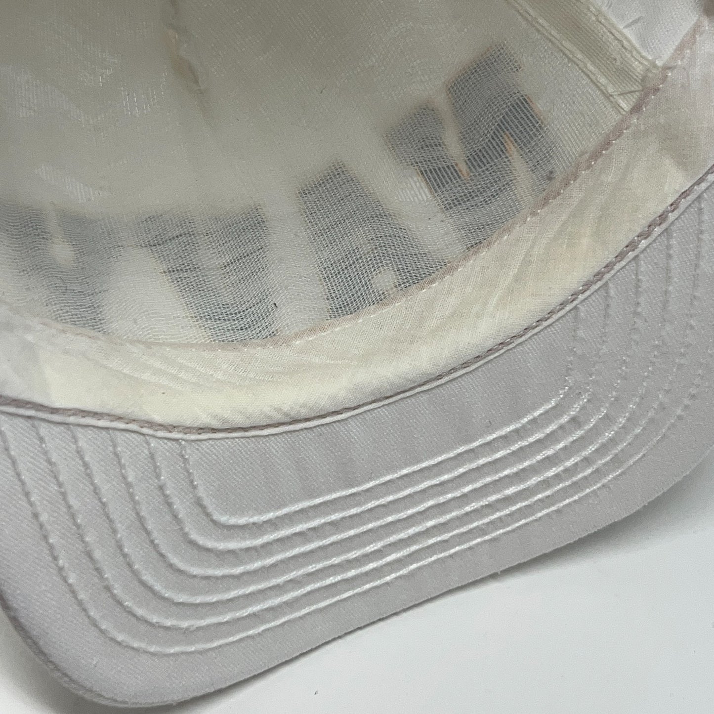 Vintage 90s US Navy Hat Baseball Cap USN Military Snapback White Made In USA