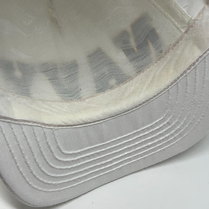 Vintage 90s US Navy Hat Baseball Cap USN Military Snapback White Made In USA