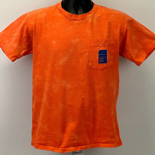 Vintage 90s Las Vegas Valley Water District T Shirt LVVWD USA Orange M Medium - Neon Vintage