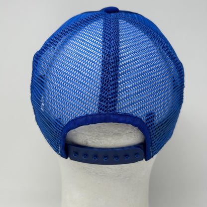 Vintage 80s Los Angeles LA Dodgers Trucker Hat Baseball Cap Mesh Snapback Blue