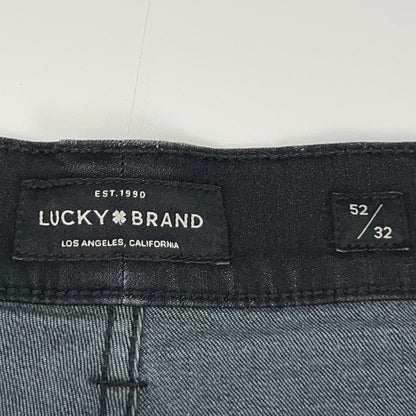 Lucky Brand Denim Jeans Athletic Fit Big and Tall Stretch Black Mens 52x31