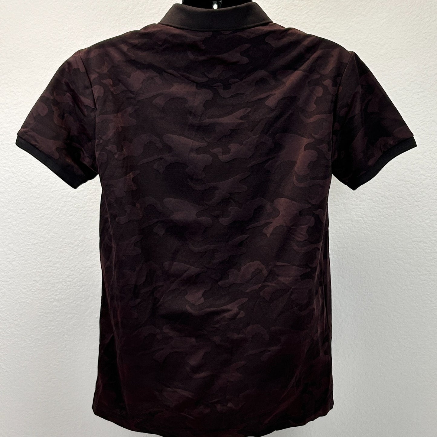 SOBK Straight Outta Brooklyn Camo Polo Shirt Camouflage Flex Fit Red L Large