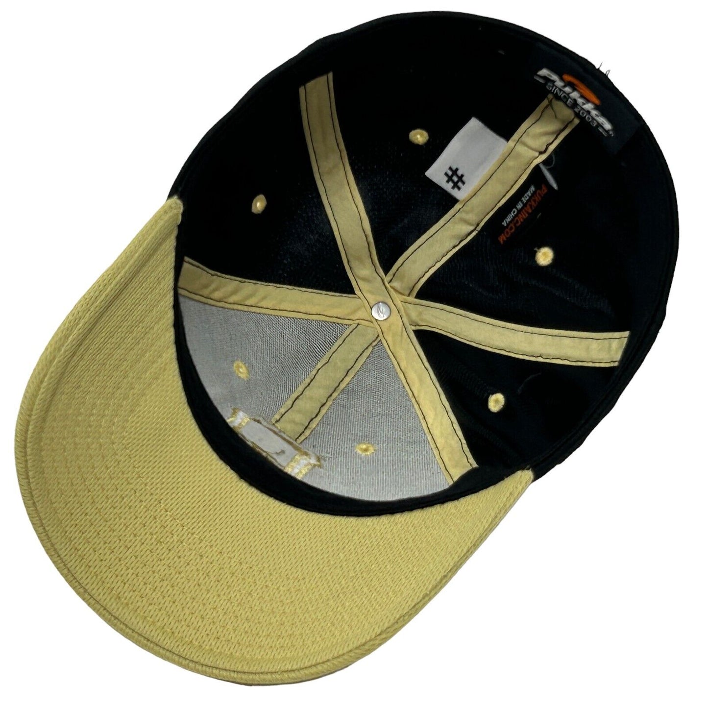 Pittsburgh Pirates Hat Black MLB Six Panel Baseball Cap Flex Fitted S/M