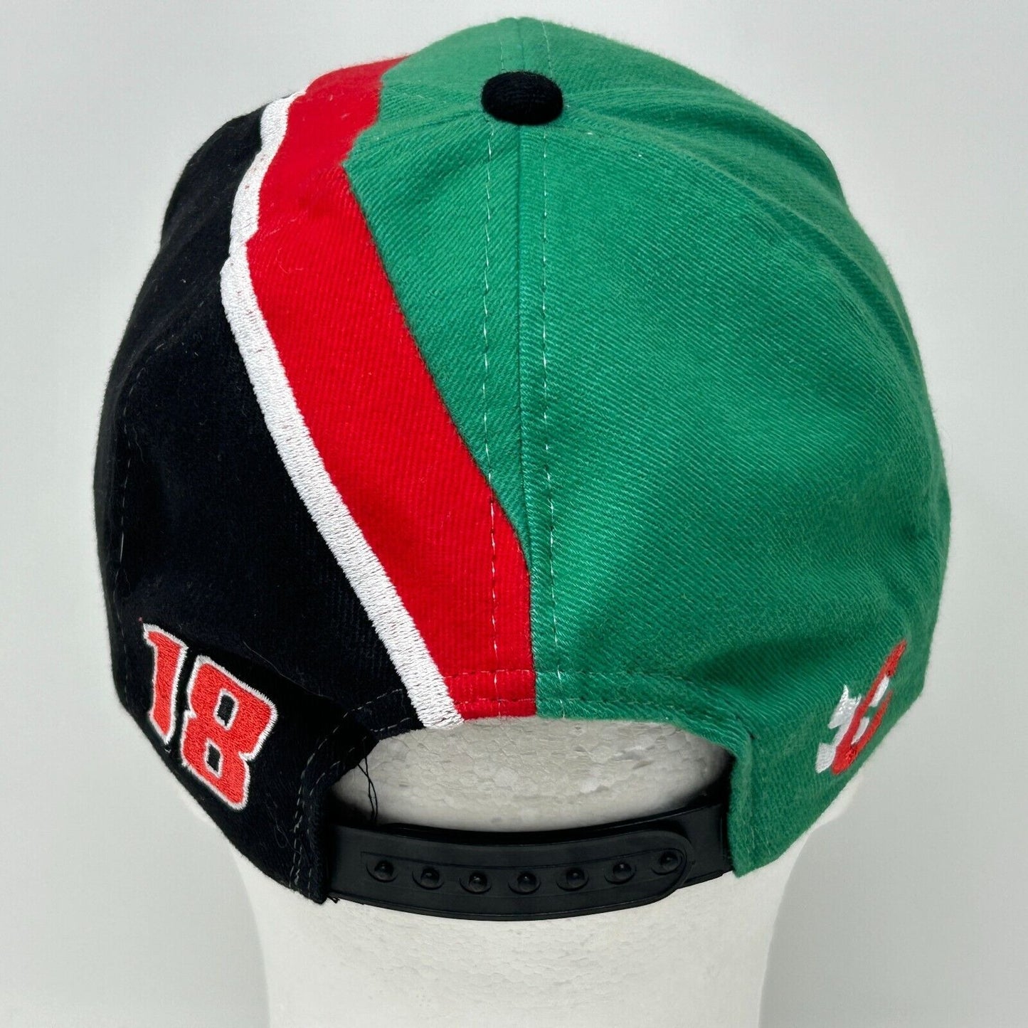 Vintage NASCAR Interstate Batteries Racing Baseball Hat Cap 90s Green Snapback