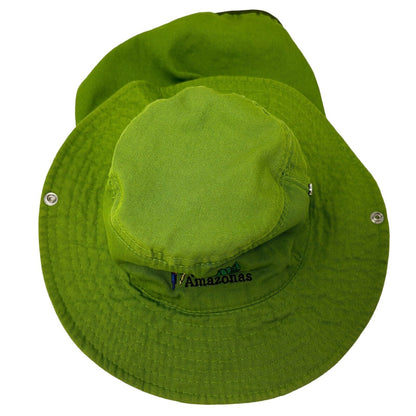 Sombrero boonie juvenil con solapa para el cuello, de Manaus, Amazonas, color verde, Amazonas, Brasil