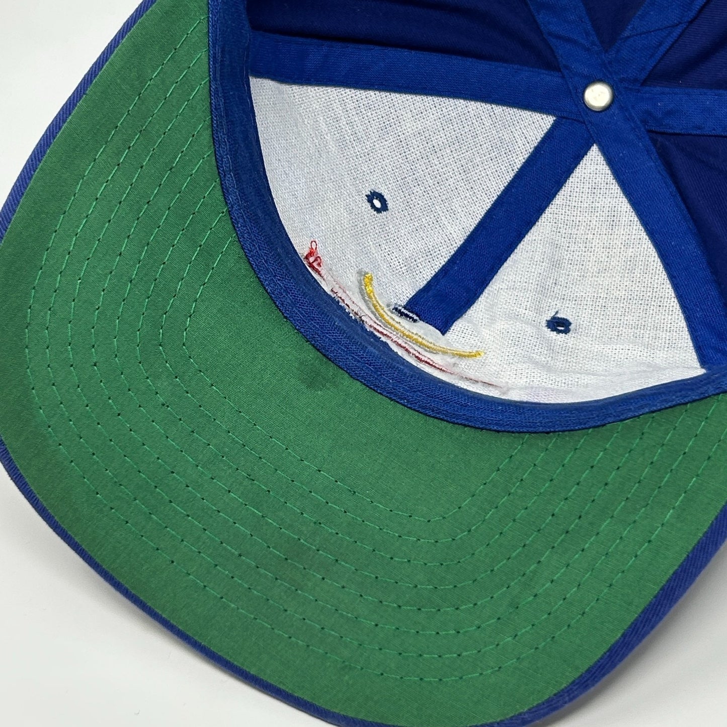 Vintage 90s 1992 Barcelona Olympics Hat Baseball Cap Summer Games Blue Snapback