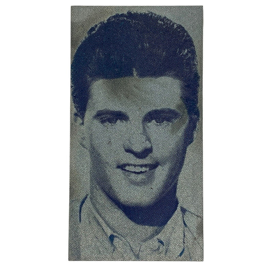 Vintage Ricky Nelson Newspaper Metal Printing Plate Rick is 21 Photograph 1961