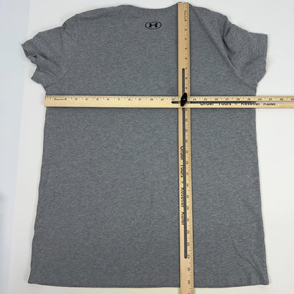 Under Armour Softball Hit the Dirt T Shirt Womens L Large Loose Fit Gray Tee