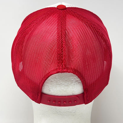 Vintage 80s Hawthorne Trap Club Trucker Hat Baseball Cap Shooting Snapback Red