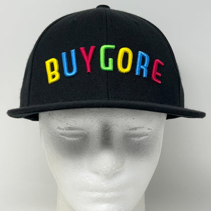 Buygore Records Hat Baseball Cap DJ Borgore EDM Gorestep Music Snapback Black