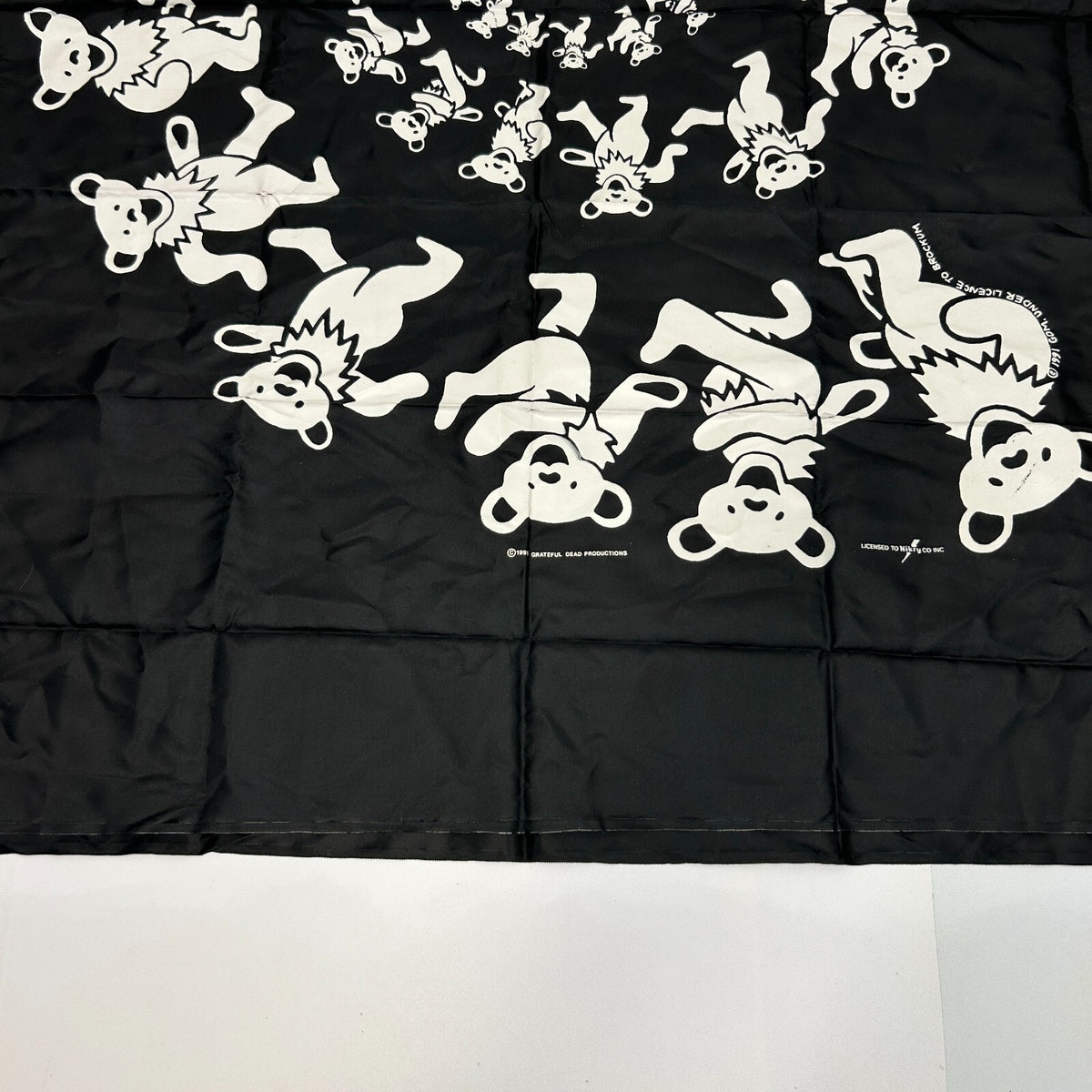 Vintage 90s 1991 Grateful Dead Dancing Bears Tapestry Wall Hanging Jerry Garcia