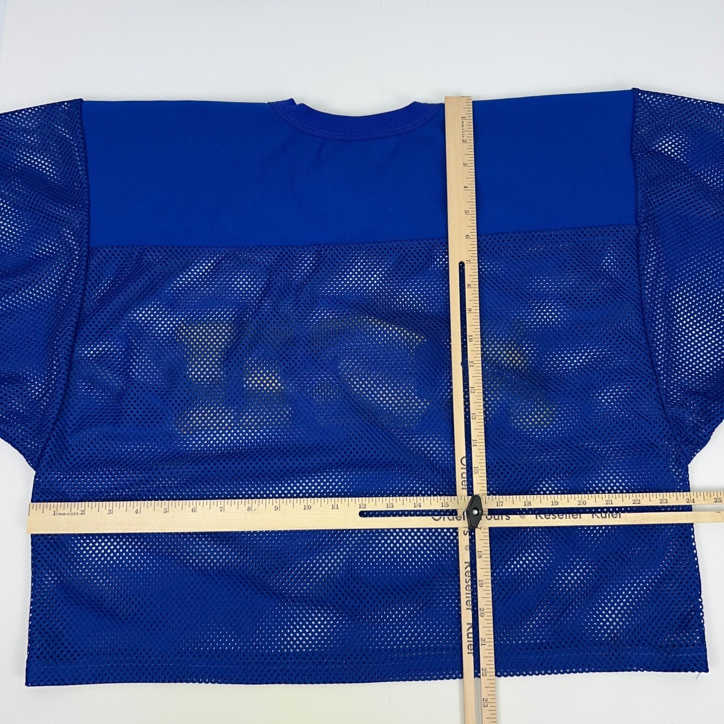 Vintage Alpha Epsilon Pi Mesh Crop Jersey Shirt M Medium Blue AEPi Fraternity