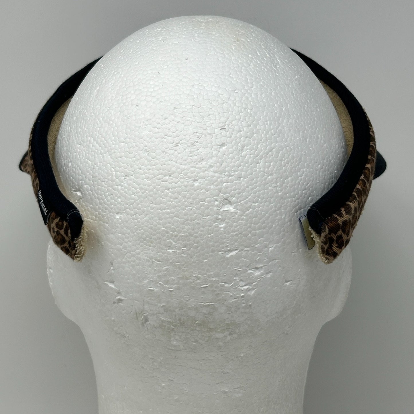 Vintage 90s Conestoga Golf Club Visor Hat Golfer Mesquite Leopard Print Black