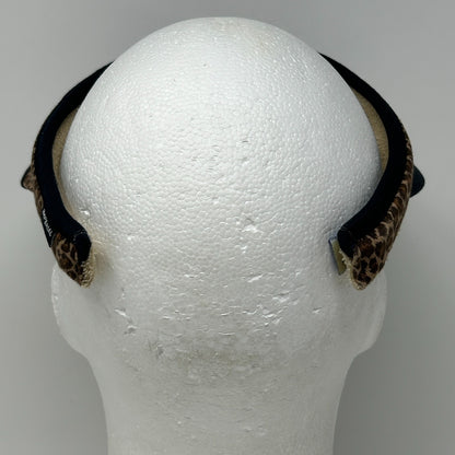 Vintage 90s Conestoga Golf Club Visor Hat Golfer Mesquite Leopard Print Black