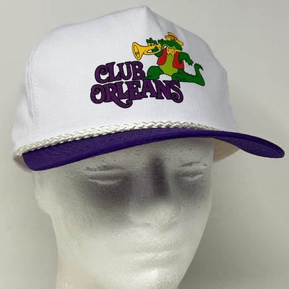 Vintage 90s Club Orleans Casino Las Vegas Hat Baseball Cap Hotel Snapback White