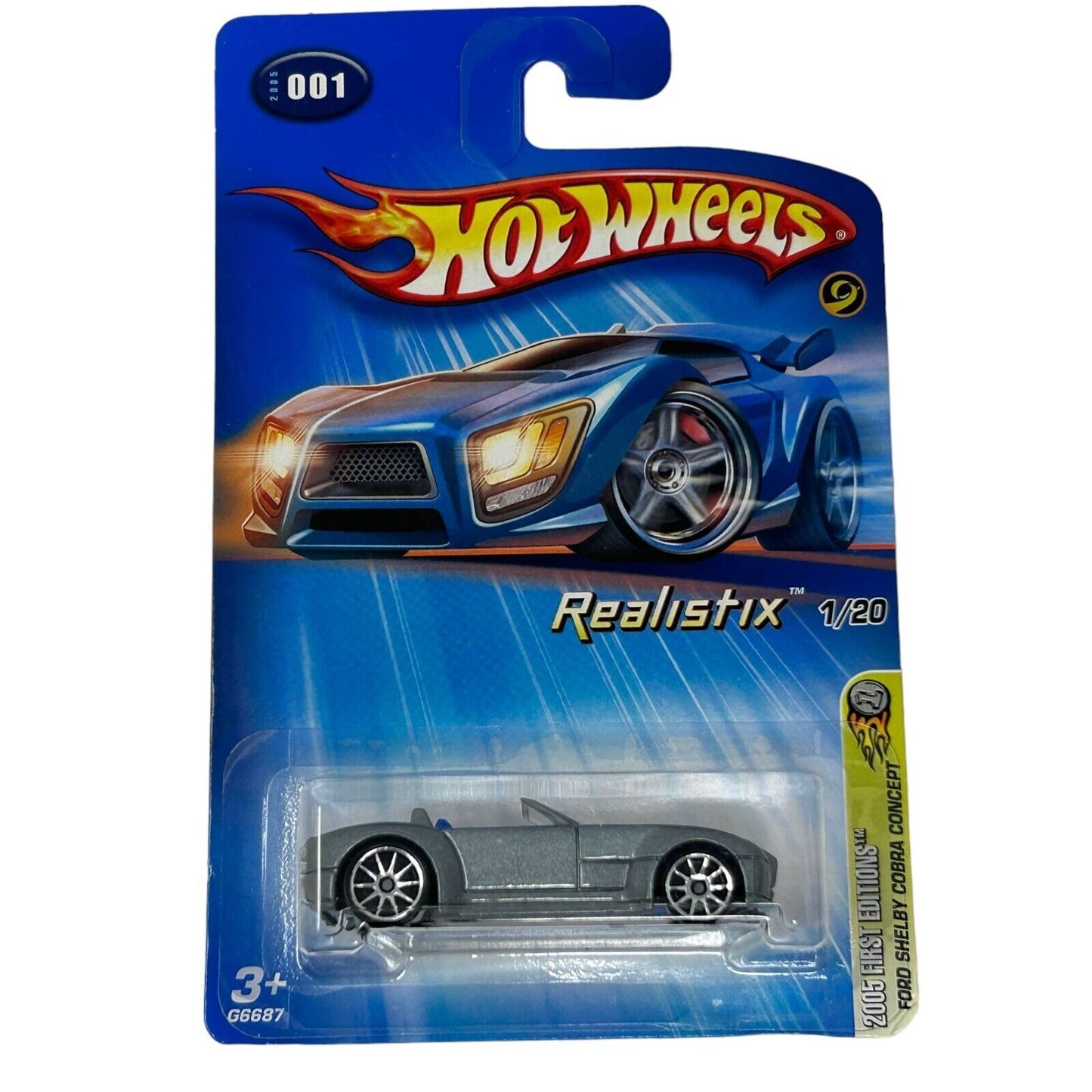 Ford Shelby Cobra Concept Hot Wheels Collectible Diecast Car Gray 2005 New