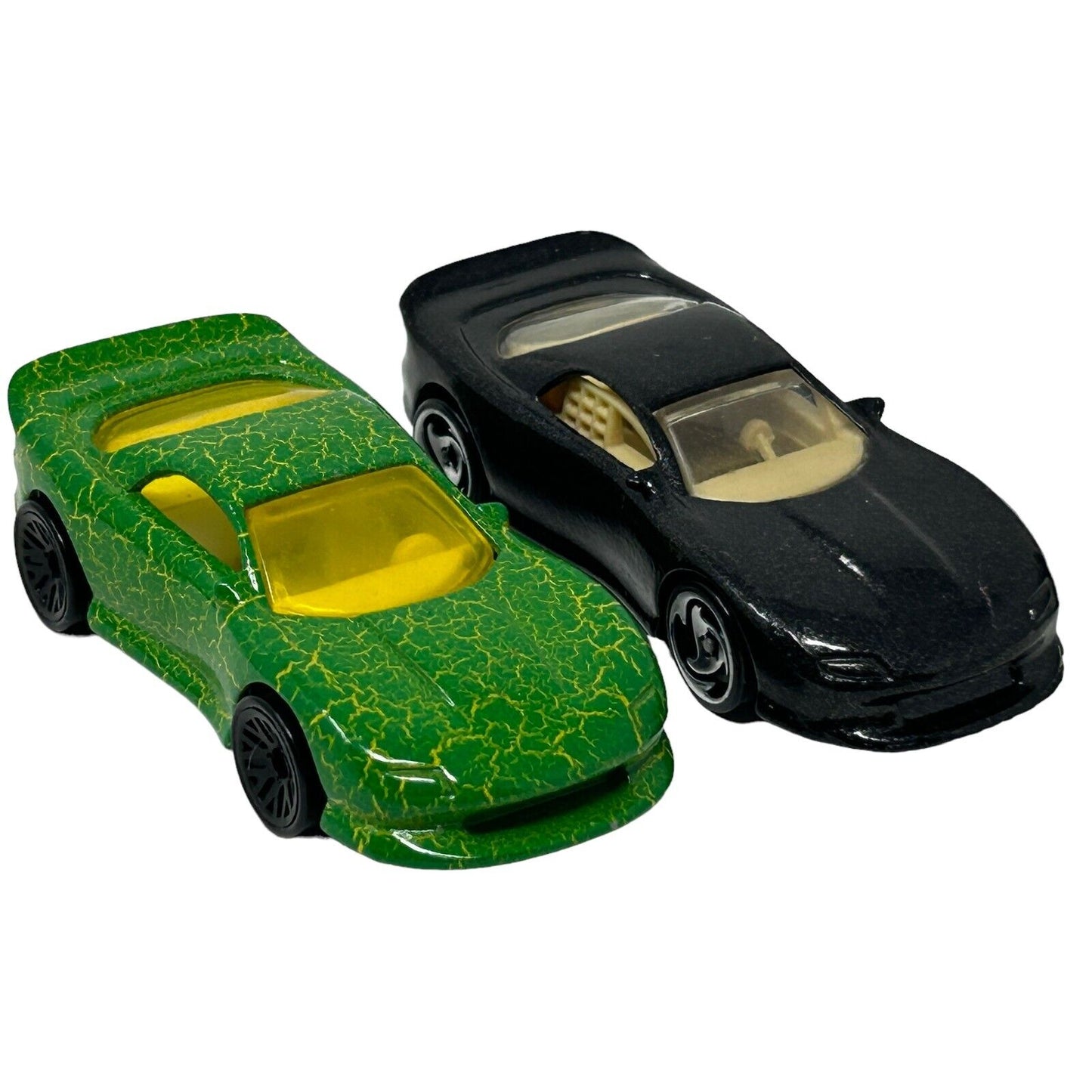 Lot of 2 1993 Chevrolet Camaro Hot Wheels Diecast Cars Green Black Vintage 90s