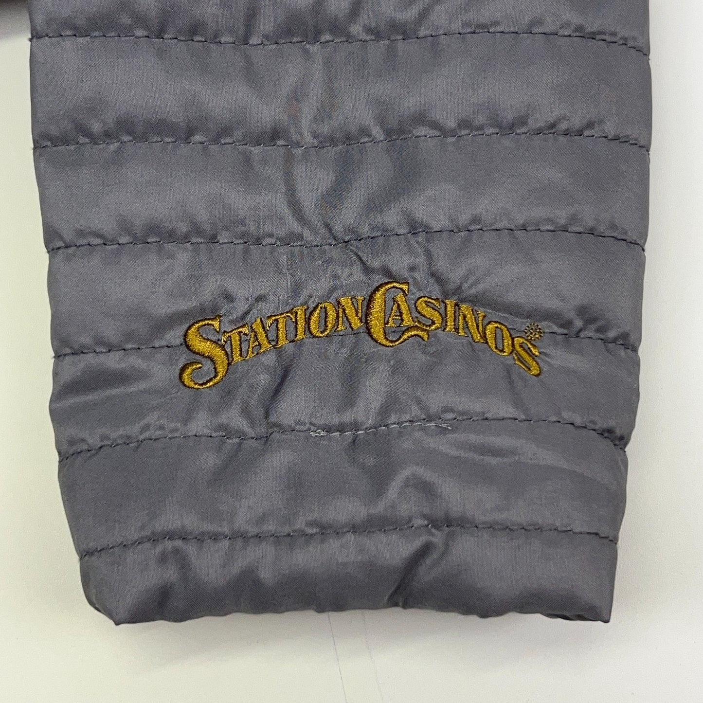 Las Vegas Golden Knights Quilted Jacket Mens XL X-Large Gray Station Casinos NHL