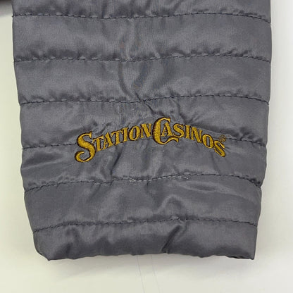 Las Vegas Golden Knights Quilted Jacket Mens XL X-Large Gray Station Casinos NHL