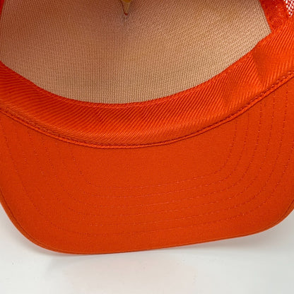 Vintage 80s Cleaver Brooks Trucker Hat Baseball Cap Boiler Room Snapback Orange